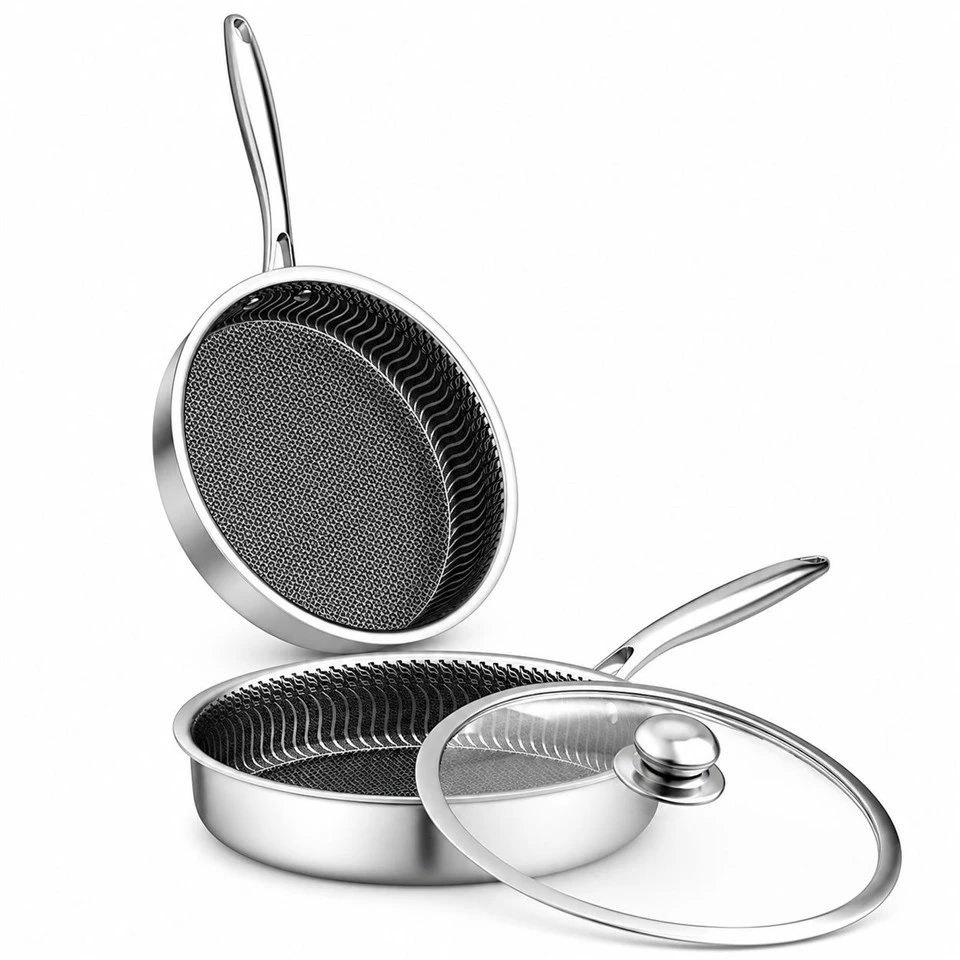 3 Ply Stainless Steel Non Stick Frying Pan suppliers