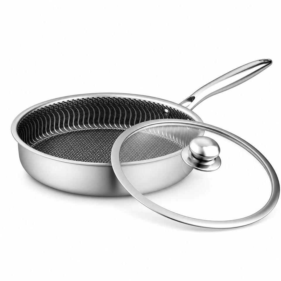 3 Ply Stainless Steel Non Stick Frying Pan factory