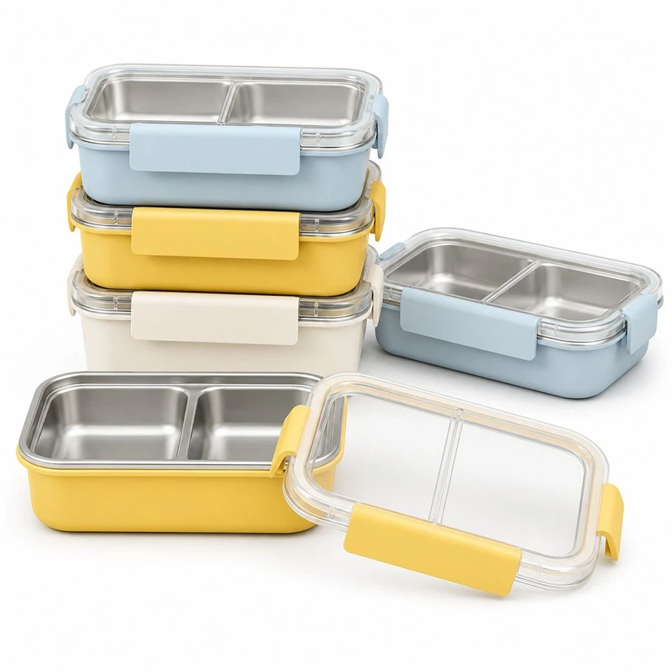 Steel Snack Box with Compartments